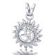 Om Sun Silver Locket Om Sun Silver Locket