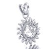 Om Sun Silver Locket Om Sun Silver Locket