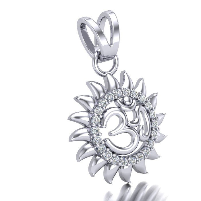Om Sun Silver Locket Om Sun Silver Locket