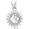 Om Sun Silver Locket Om Sun Silver Locket