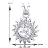 Om Sun Silver Locket Om Sun Silver Locket