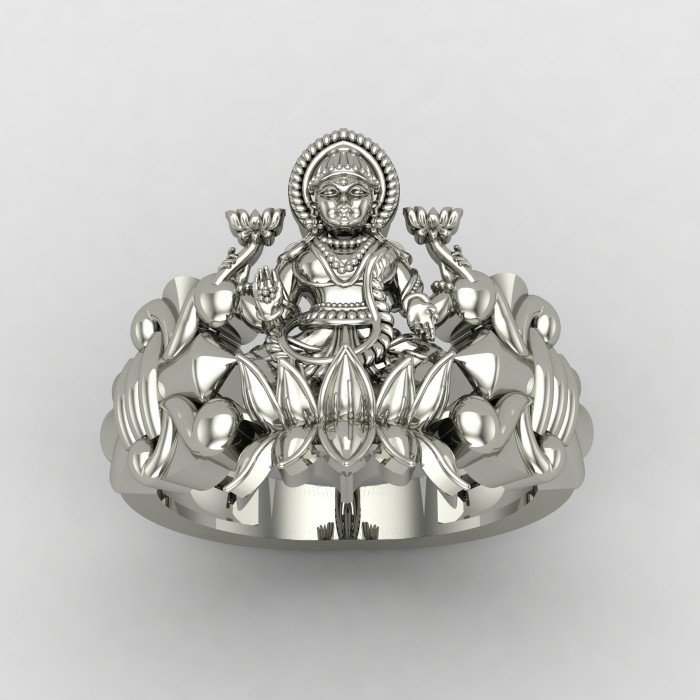 Laxmi Mata Silver Ring Laxmi Mata Silver Ring
