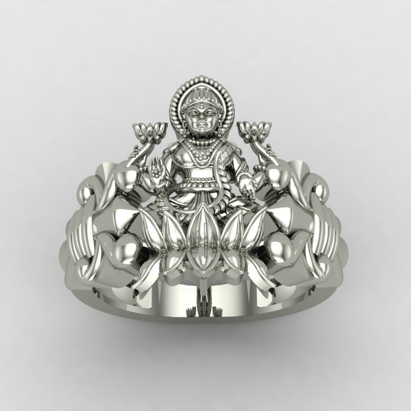 Laxmi Mata Silver Ring Laxmi Mata Silver Ring