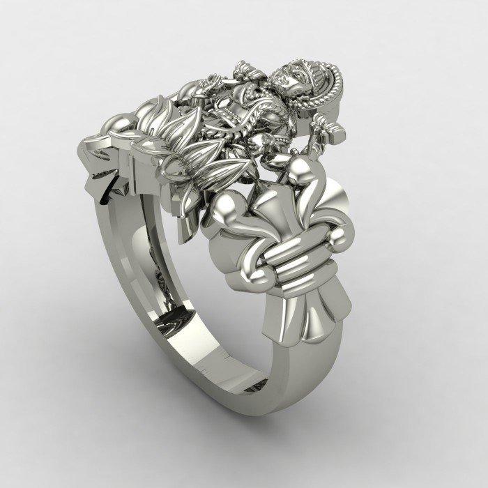 Laxmi Mata Silver Ring Laxmi Mata Silver Ring