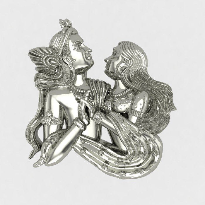 Radha Krishna Silver Ring Radha Krishna Silver Ring
