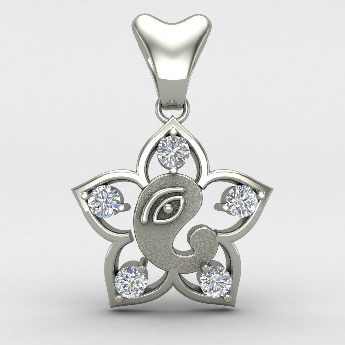Ganpati Bappa Silver Locket Ganpati Bappa Silver Locket