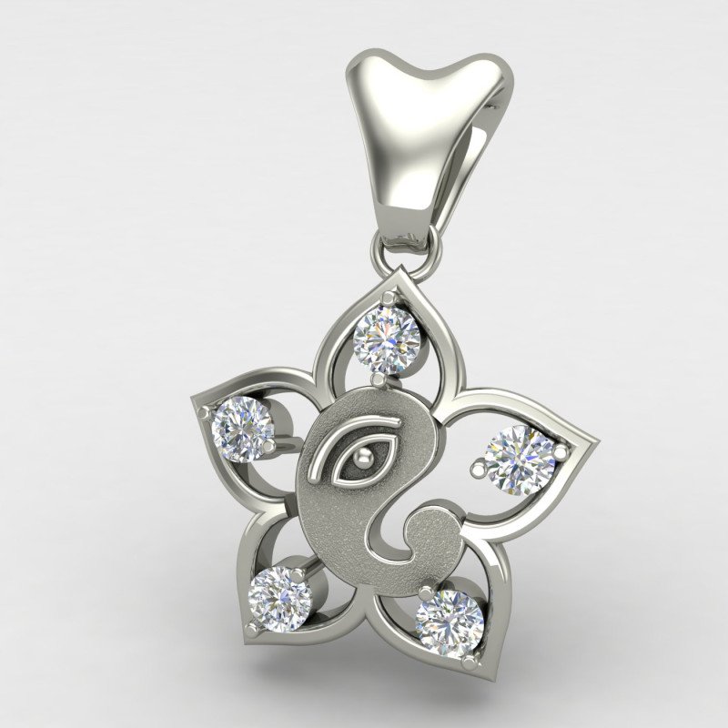 Ganpati Bappa Silver Locket Ganpati Bappa Silver Locket