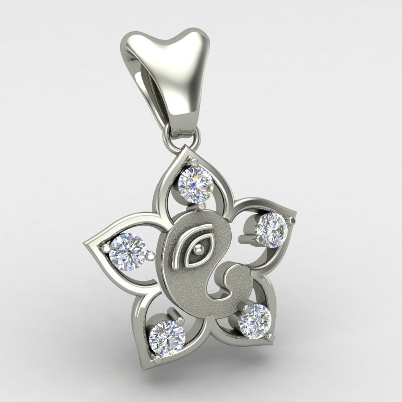 Ganpati Bappa Silver Locket Ganpati Bappa Silver Locket