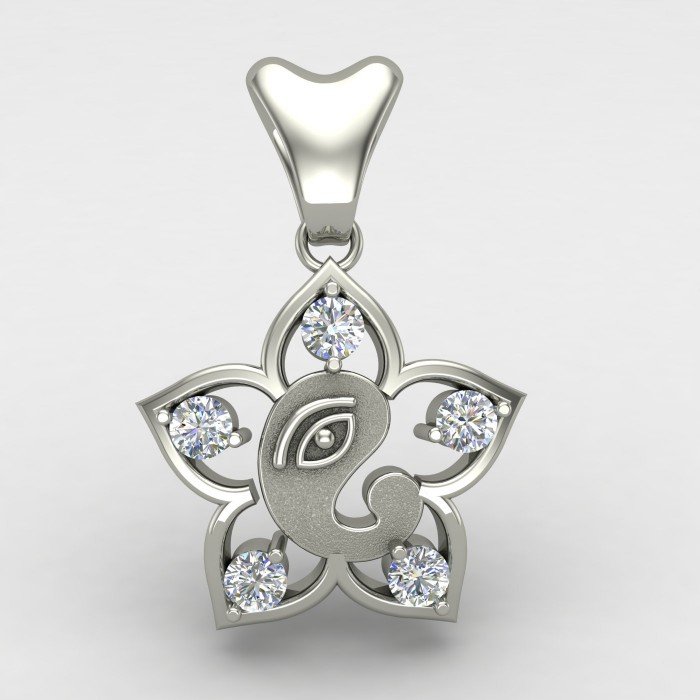 Ganpati Bappa Silver Locket Ganpati Bappa Silver Locket
