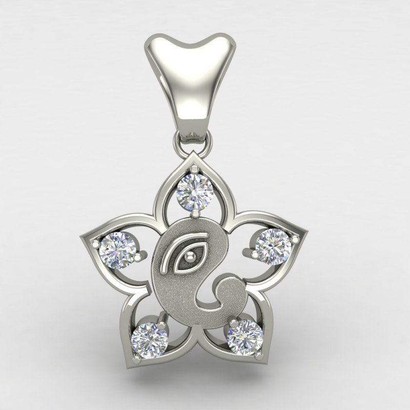 Ganpati Bappa Silver Locket Ganpati Bappa Silver Locket