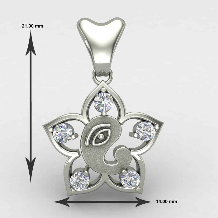 Ganpati Bappa Silver Locket Ganpati Bappa Silver Locket
