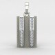 Double Line American Diamond Men Pendant