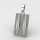 Double Line American Diamond Men Pendant
