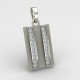 Double Line American Diamond Men Pendant