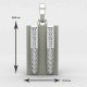 Double Line American Diamond Men Pendant