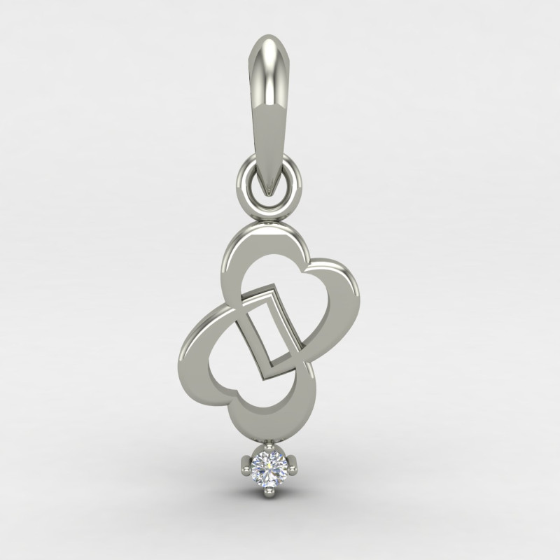 Double Heart Silver Pendent Double Heart Silver Pendent