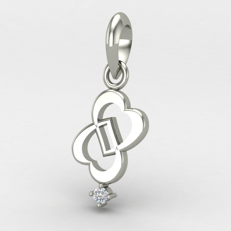 Double Heart Silver Pendent Double Heart Silver Pendent