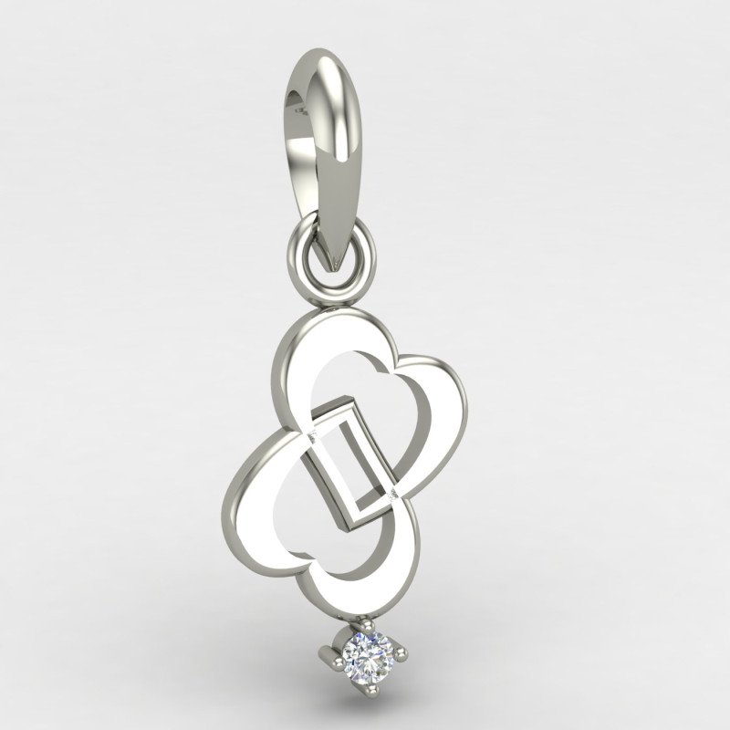 Double Heart Silver Pendent Double Heart Silver Pendent