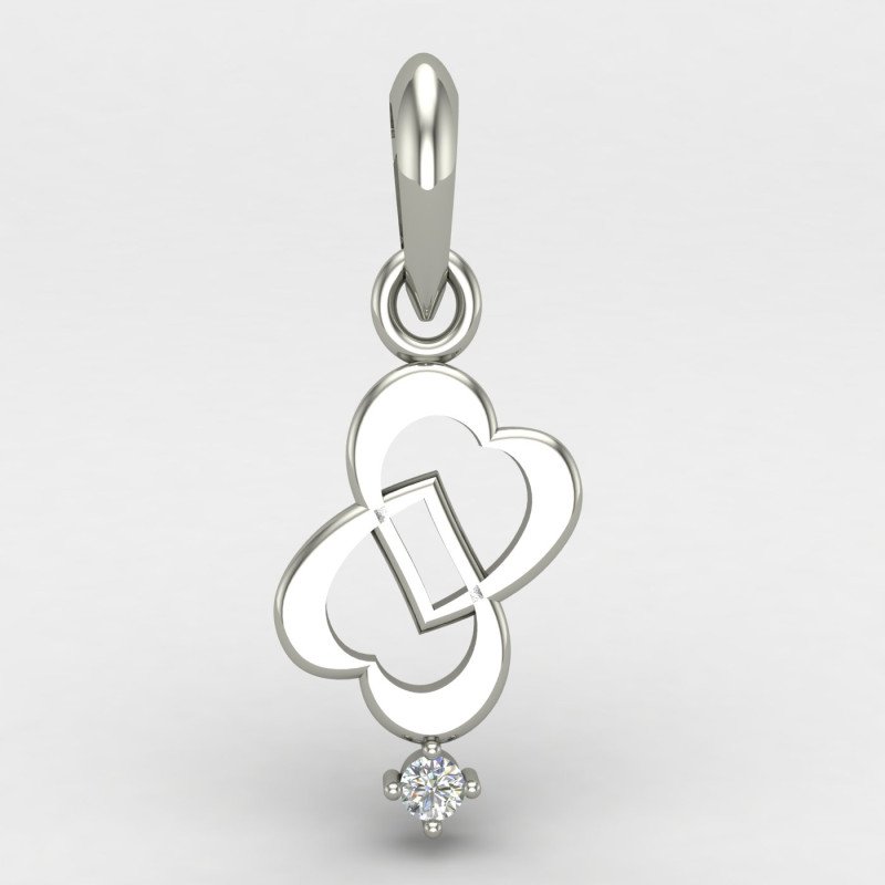 Double Heart Silver Pendent Double Heart Silver Pendent