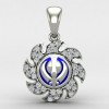 Silver Khanda Locket Silver Khanda Locket