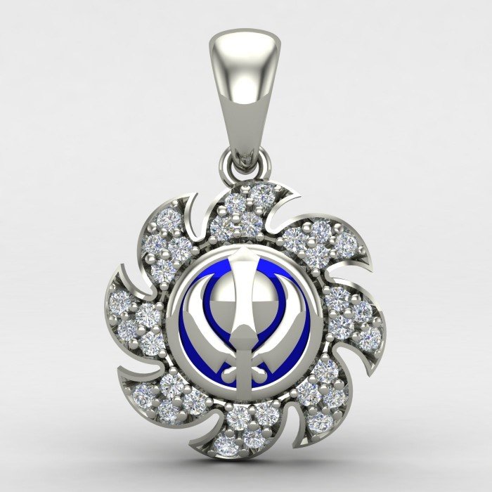 Silver Khanda Locket Silver Khanda Locket