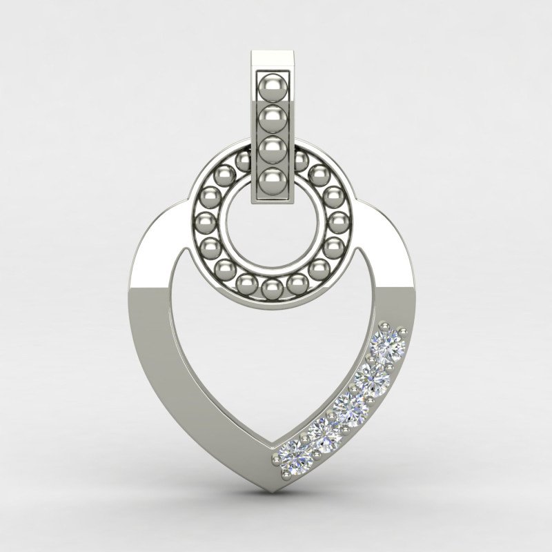 Women Heart Pendant Silver Women Heart Pendant Silver
