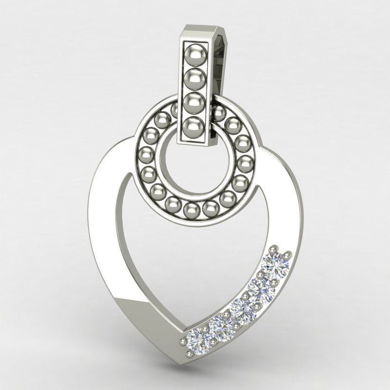 Women Heart Pendant Silver Women Heart Pendant Silver