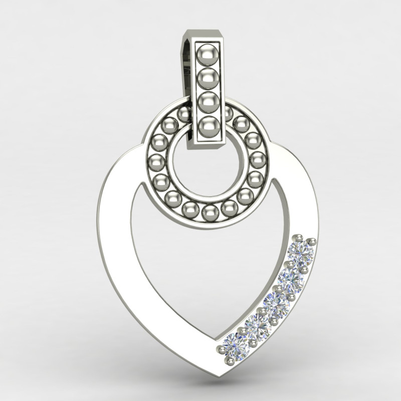 Women Heart Pendant Silver Women Heart Pendant Silver