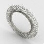 Spiral Silver Bangle