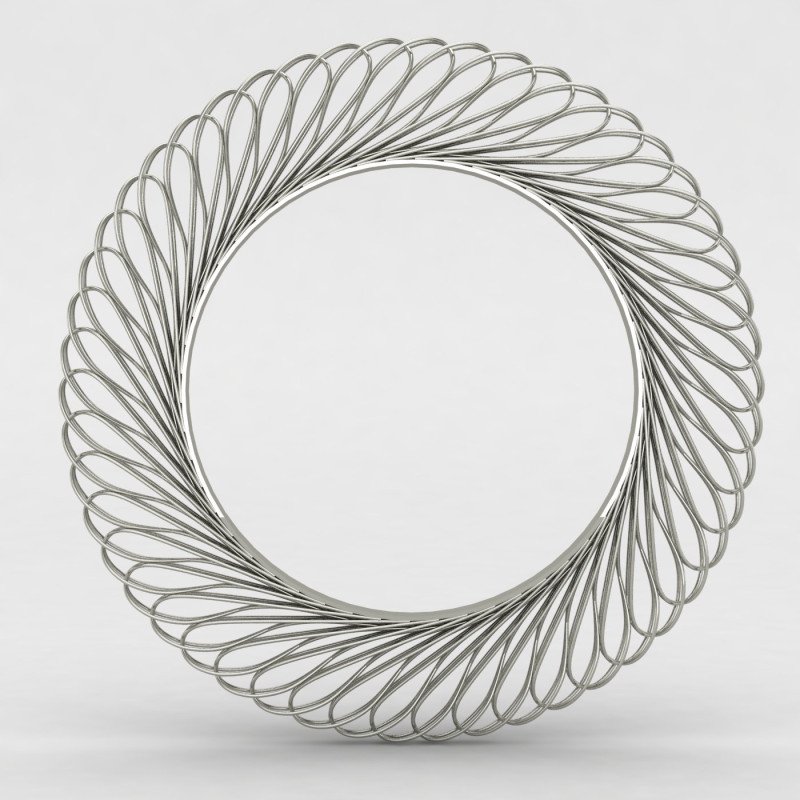 Spiral Silver Bangle Spiral Silver Bangle