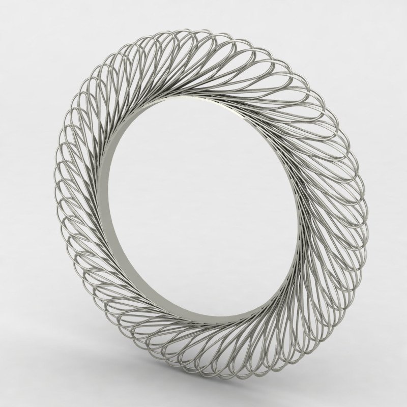 Spiral Silver Bangle Spiral Silver Bangle