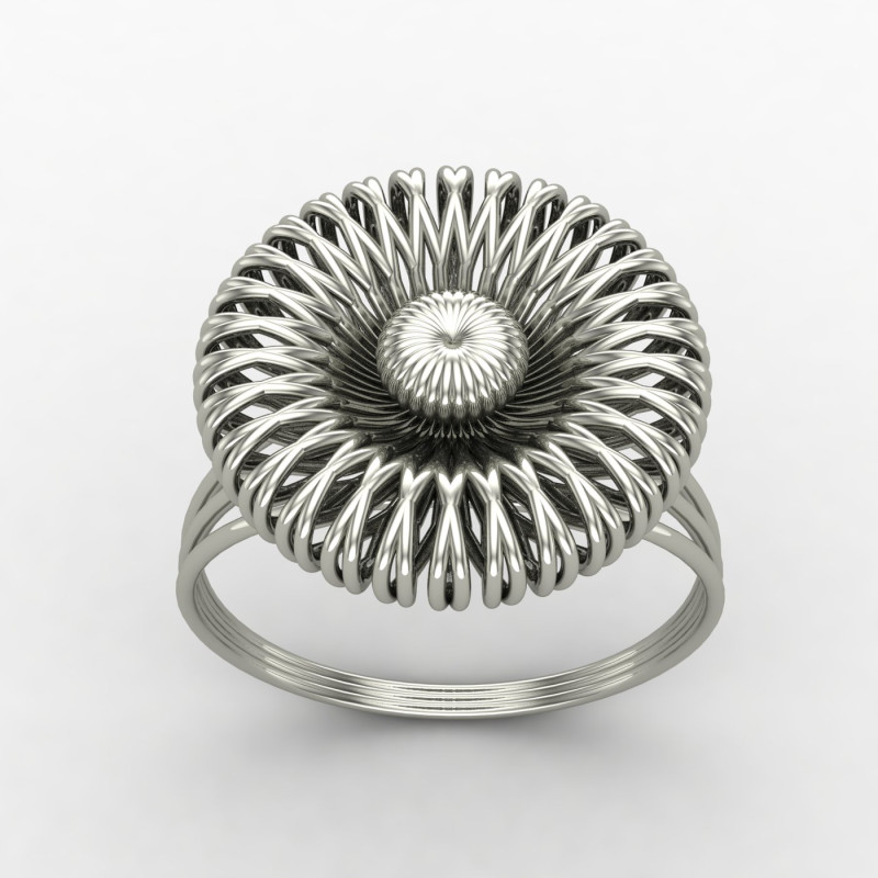 Silver Engagement Cocktail Ring Silver Engagement Cocktail Ring
