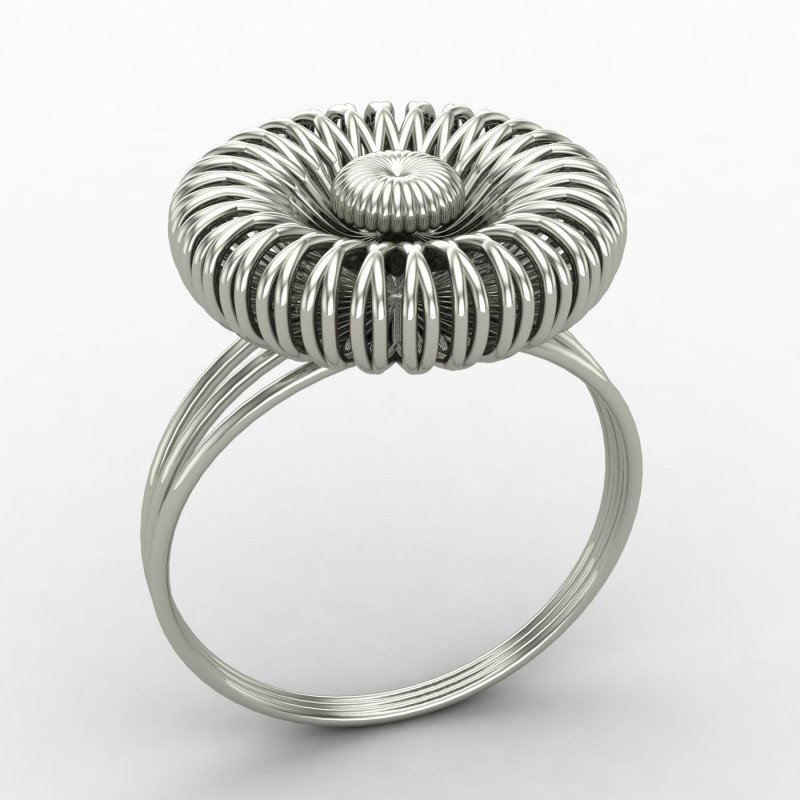 Silver Engagement Cocktail Ring Silver Engagement Cocktail Ring