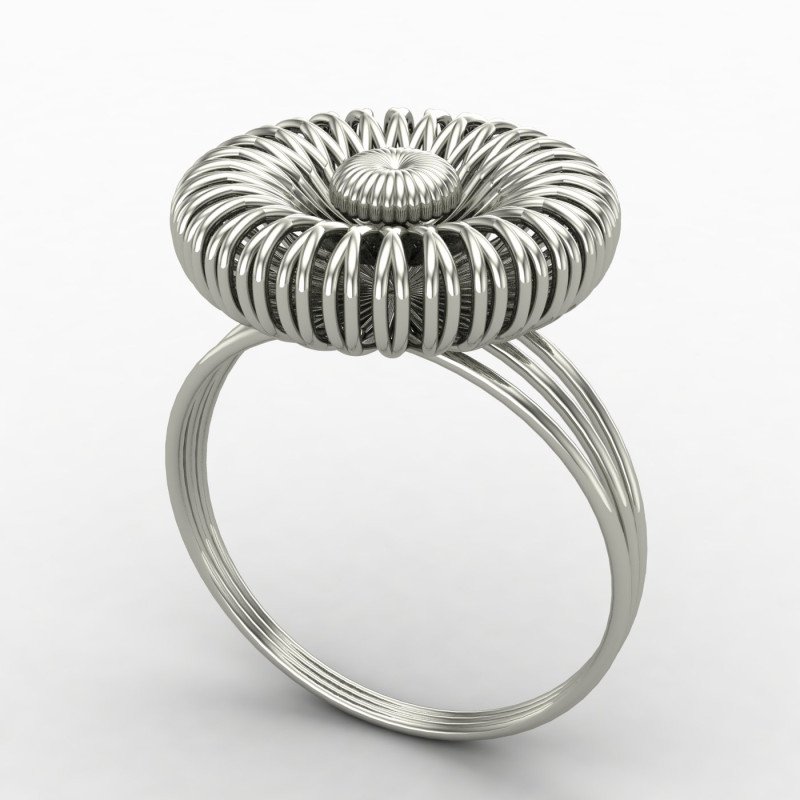 Silver Engagement Cocktail Ring Silver Engagement Cocktail Ring