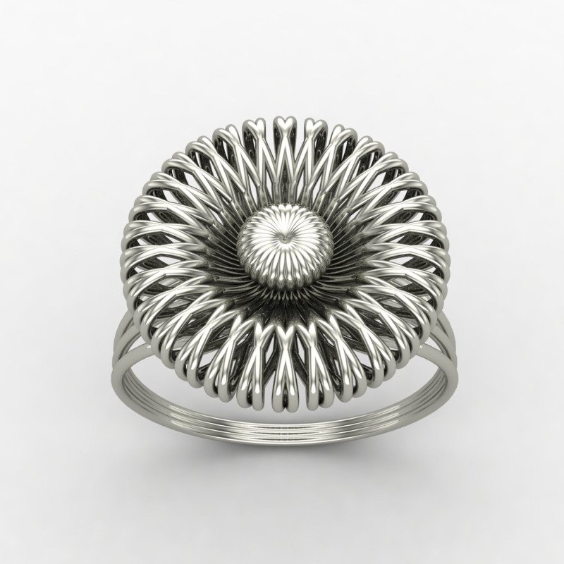 Silver Engagement Cocktail Ring Silver Engagement Cocktail Ring