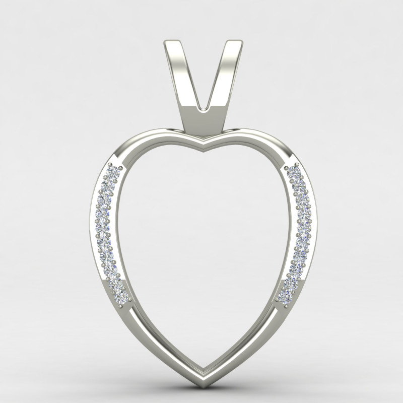 American Diamond Heart Pendant American Diamond Heart Pendant