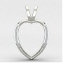 American Diamond Heart Pendant