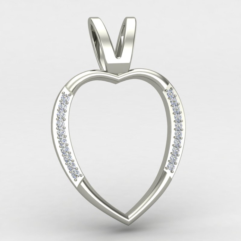 American Diamond Heart Pendant American Diamond Heart Pendant