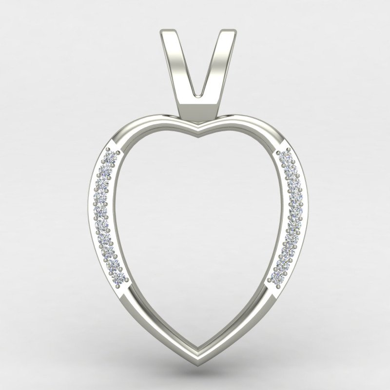 American Diamond Heart Pendant American Diamond Heart Pendant