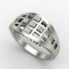 Silver Wedding Band for Men