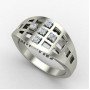 Silver Wedding Band for Men