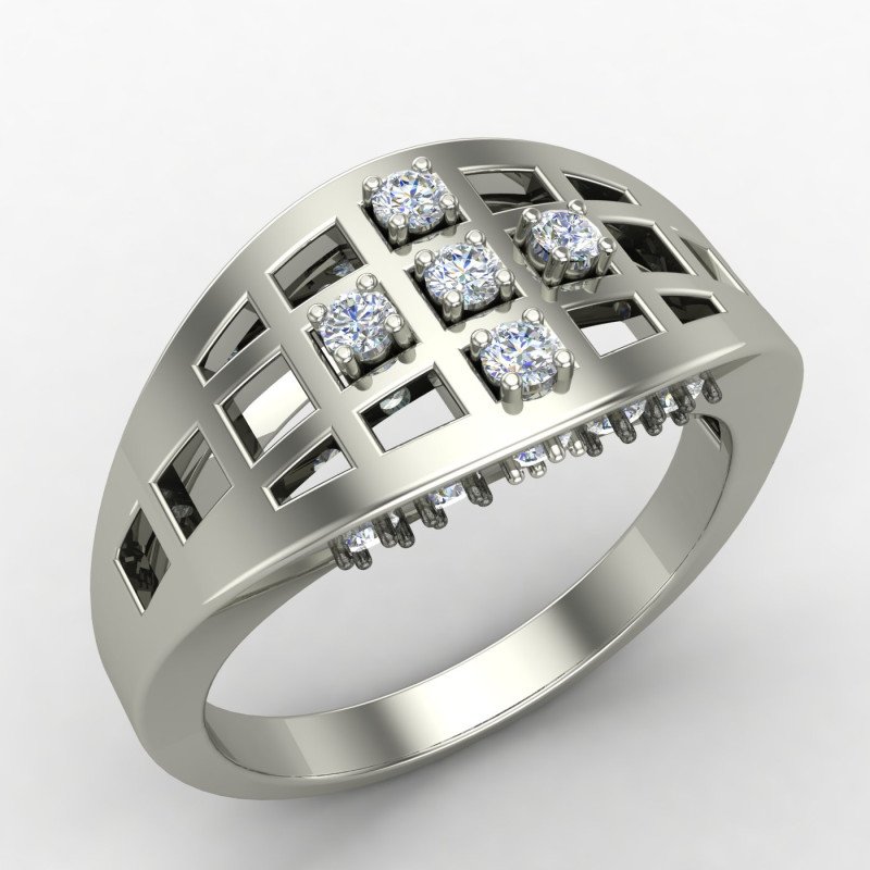 Silver Wedding Band for Men