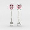 Girls Pink Dangling Earring