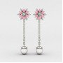 Girls Pink Dangling Earring