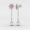 Girls Pink Dangling Earring