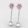 Girls Pink Dangling Earring