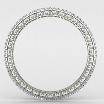 Fashionable Single Line American Diamond Bangle