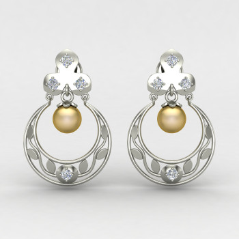 Silver Chand Earring