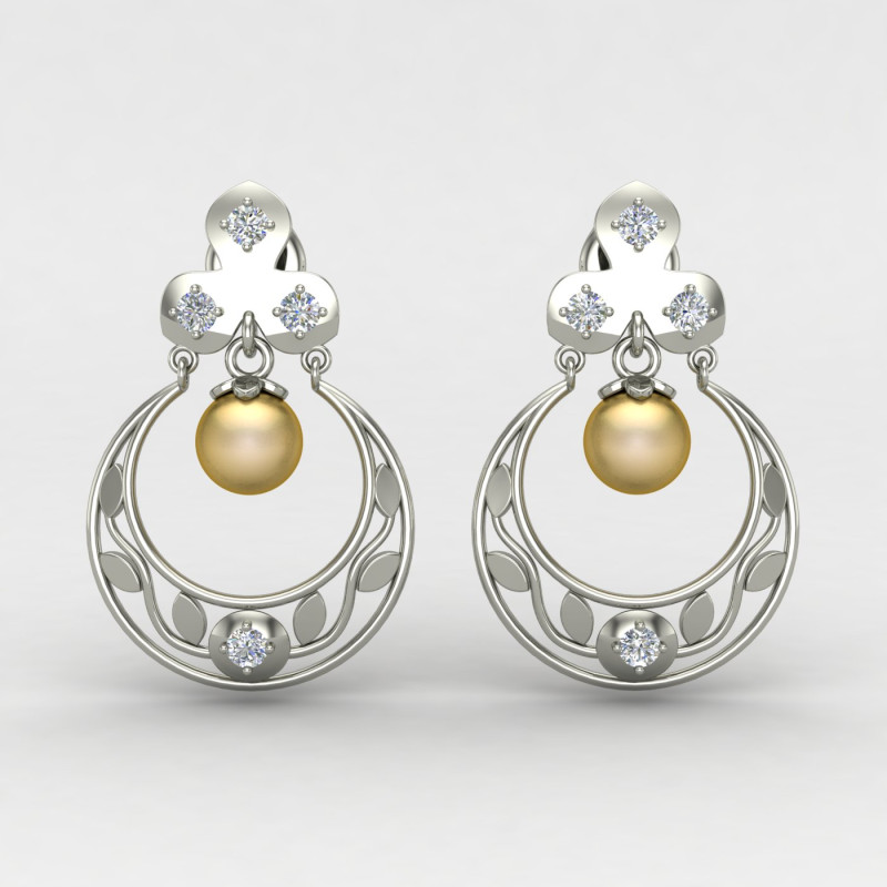 Silver Chand Earring