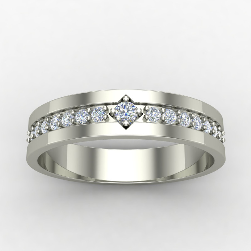 Plain Silver Wedding Band Ring Online in India